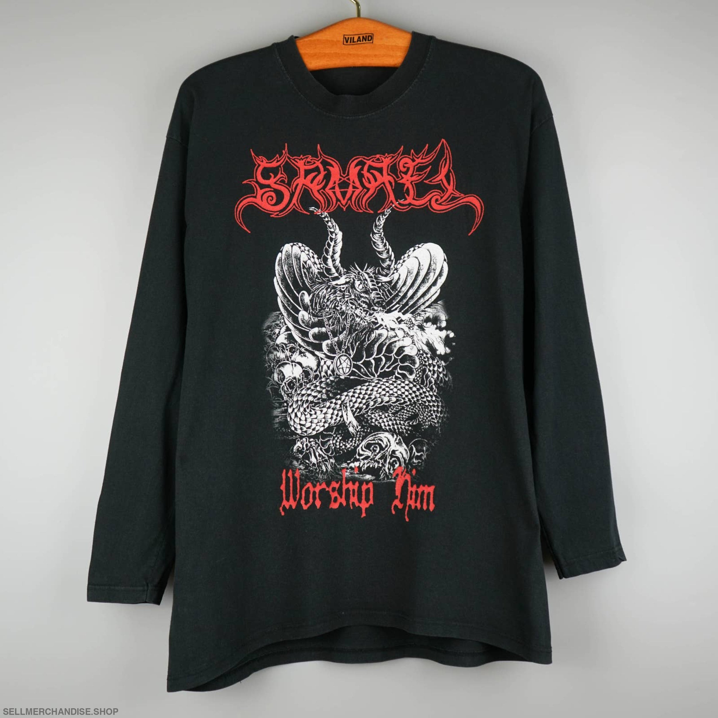 2 半袖　ブラック Tシャツ　SAMAEL バンドT メタルバンド　黒　サマエル Vintage 1993 Samael Band T-Shirt Black Metal