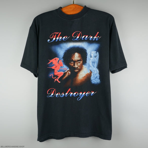 vintage - 1990s The Dark Destroyer Nigel Benn Boxing T-Shirt