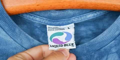 90S LIQUID BLUE TAG