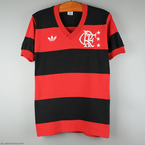 Vintage 1980s adidas Flamengo football jersey