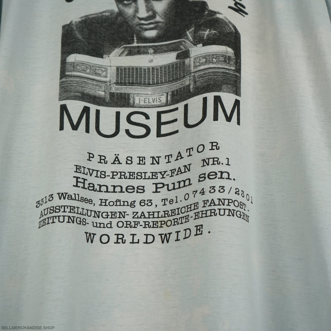 Vintage 1980s Elvis Presley museum t-shirt