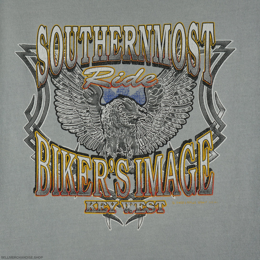 Vintage 1980s Southernmost Bikers Image T-Shirt