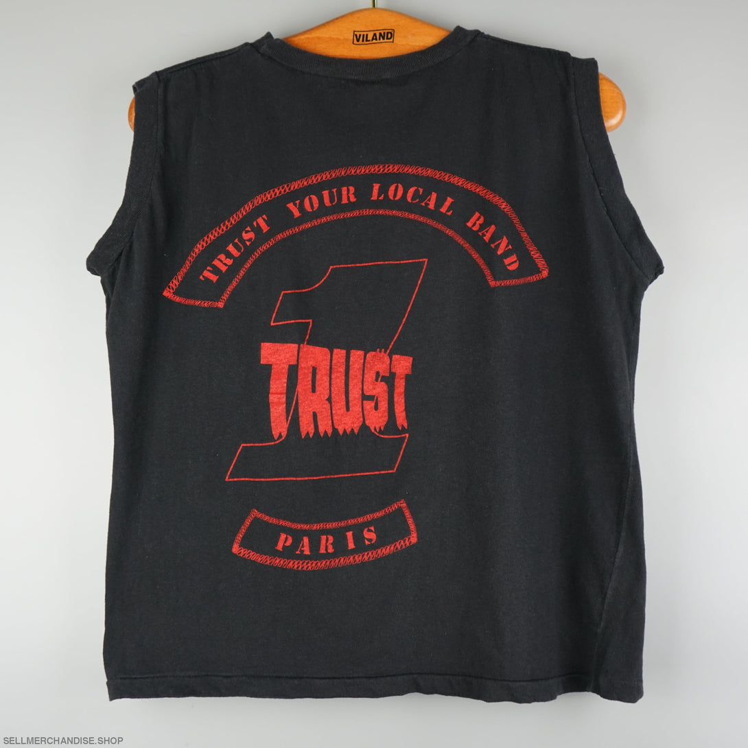 Vintage 1980s Trust French Hard Rock band t-shirt