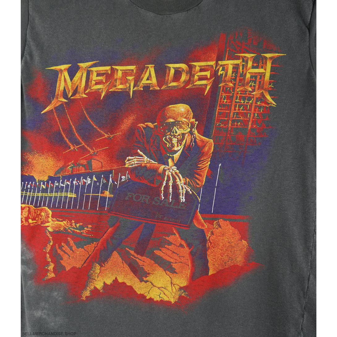 Vintage 1986 Megadeth T-Shirt Peace Sells But Who's Buying