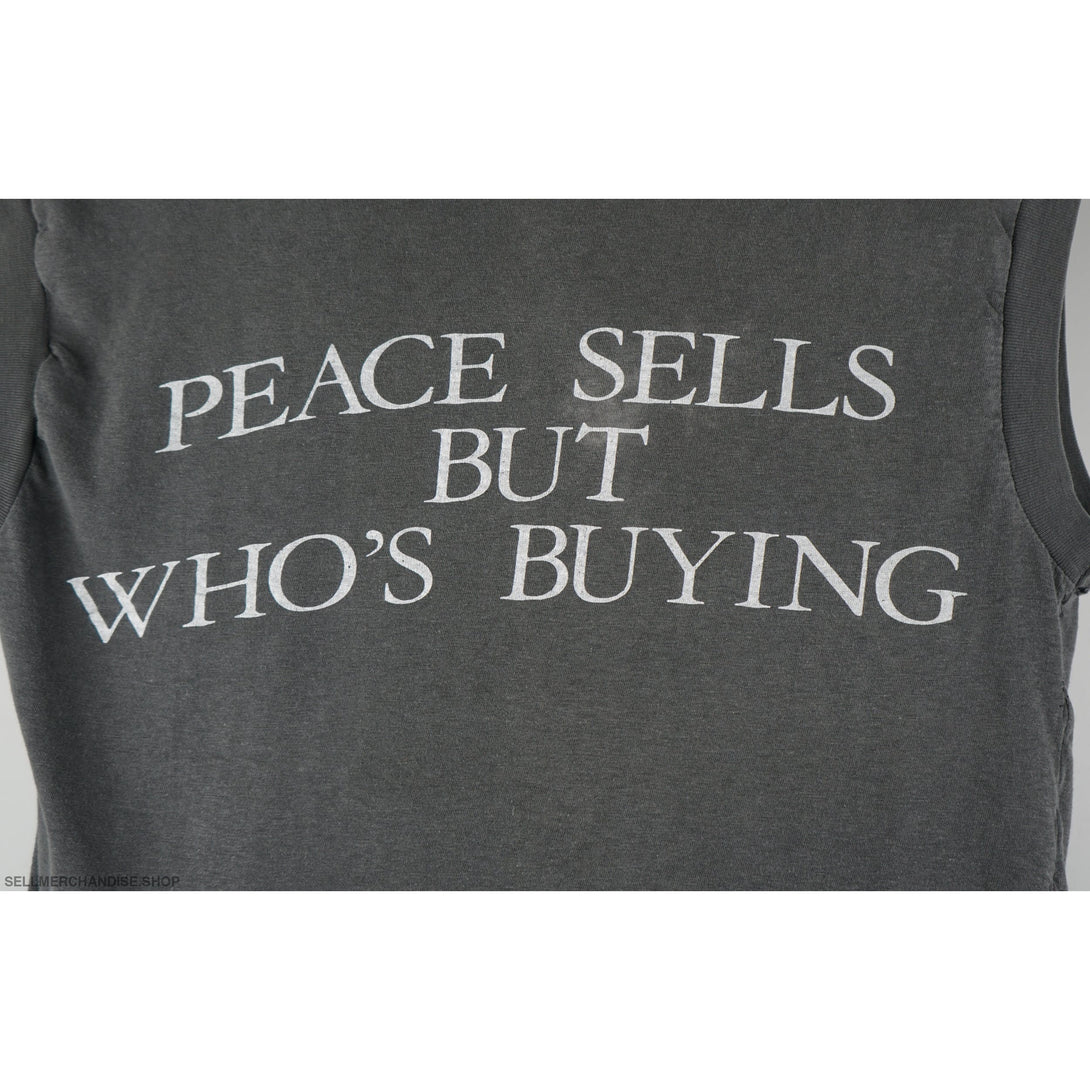 Vintage 1986 Megadeth T-Shirt Peace Sells But Who's Buying