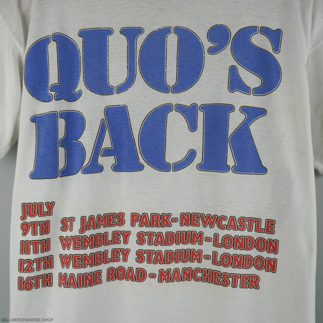 Vintage 1986 Status Quo In The Army Now T-Shirt
