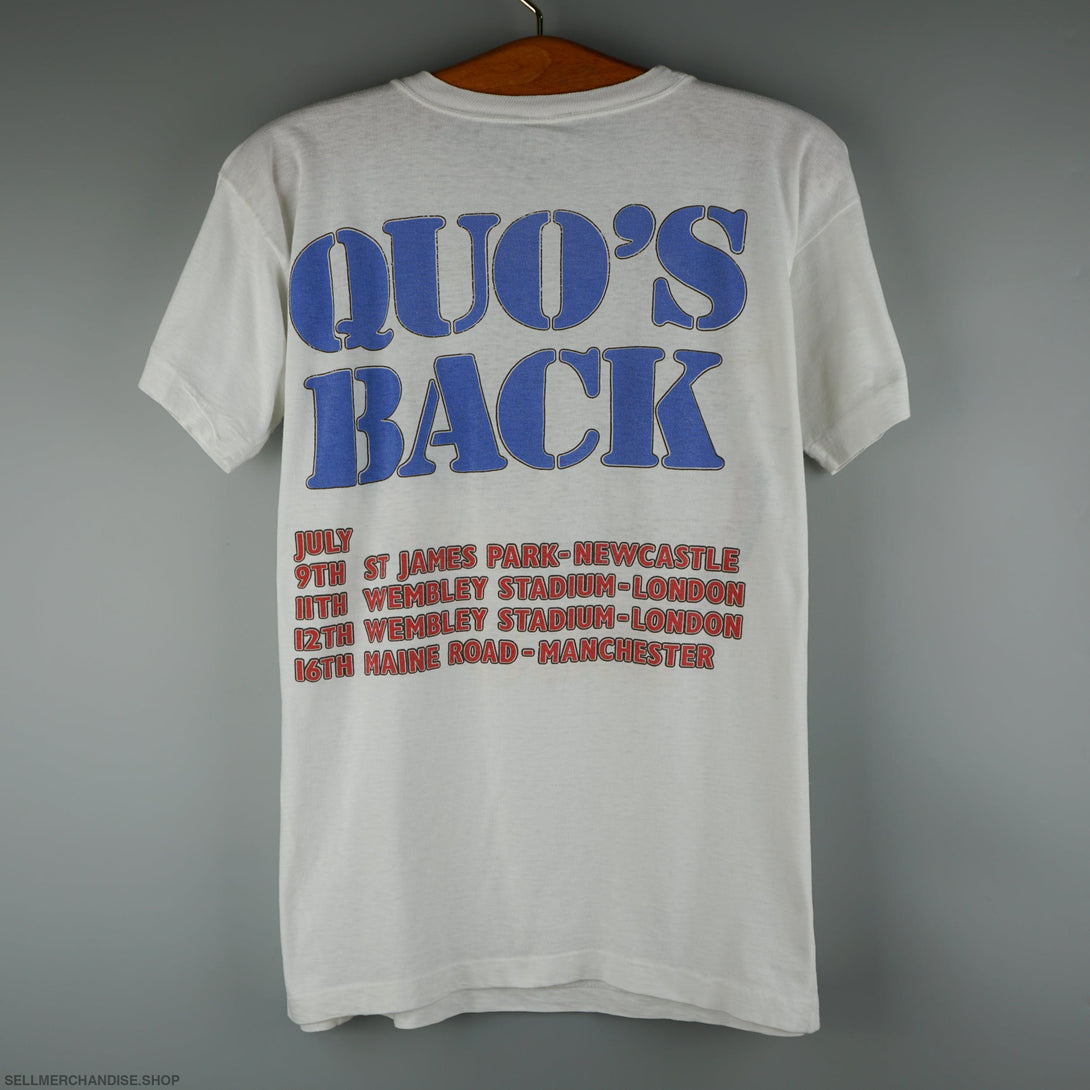 Vintage 1986 Status Quo In The Army Now T-Shirt