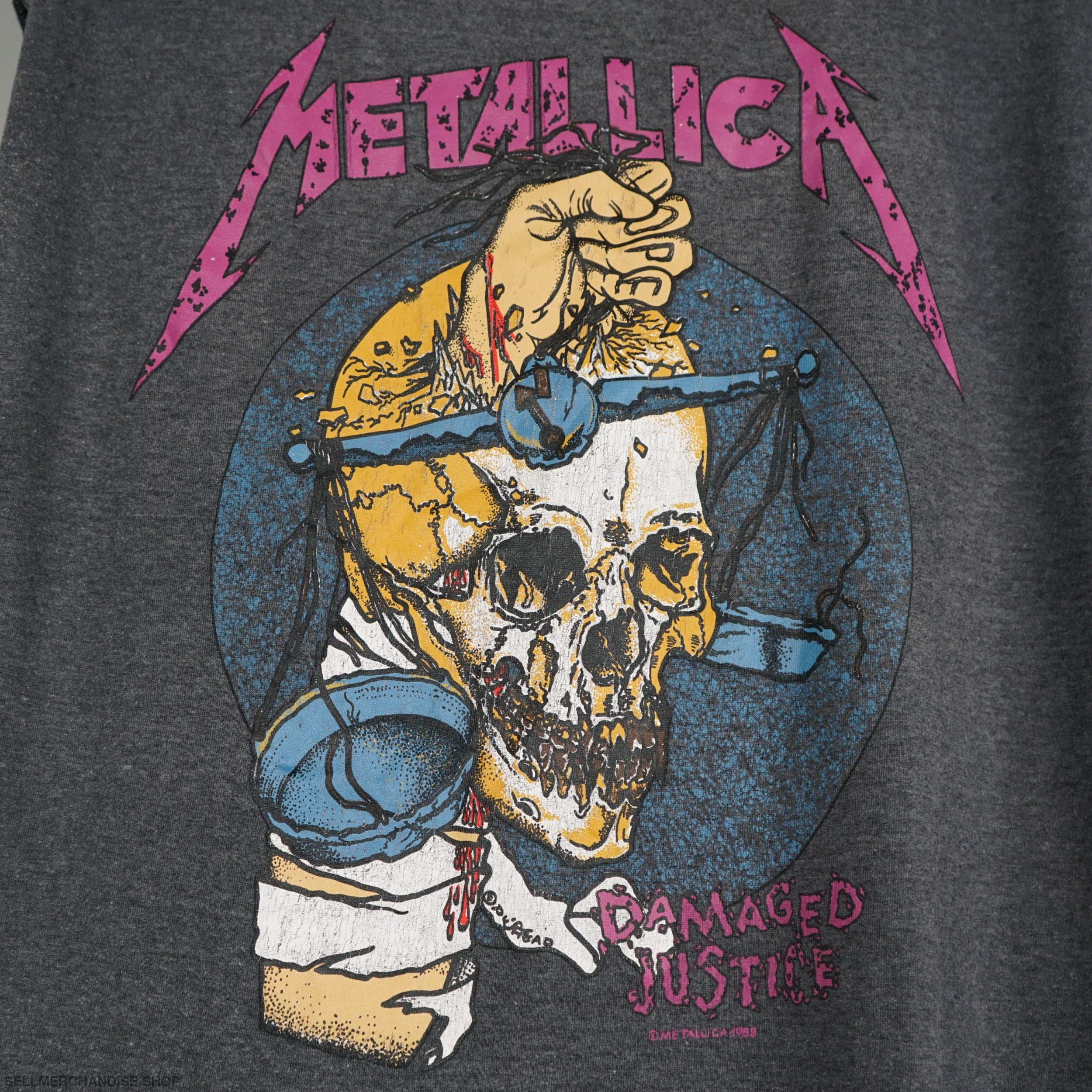 本物！1988年製ヴィンテージ メタリカ Metallica Tシャツ - Tシャツ ...