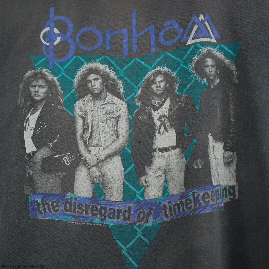 Vintage 1989 Bonham t-shirt The Disregard of Timekeeping