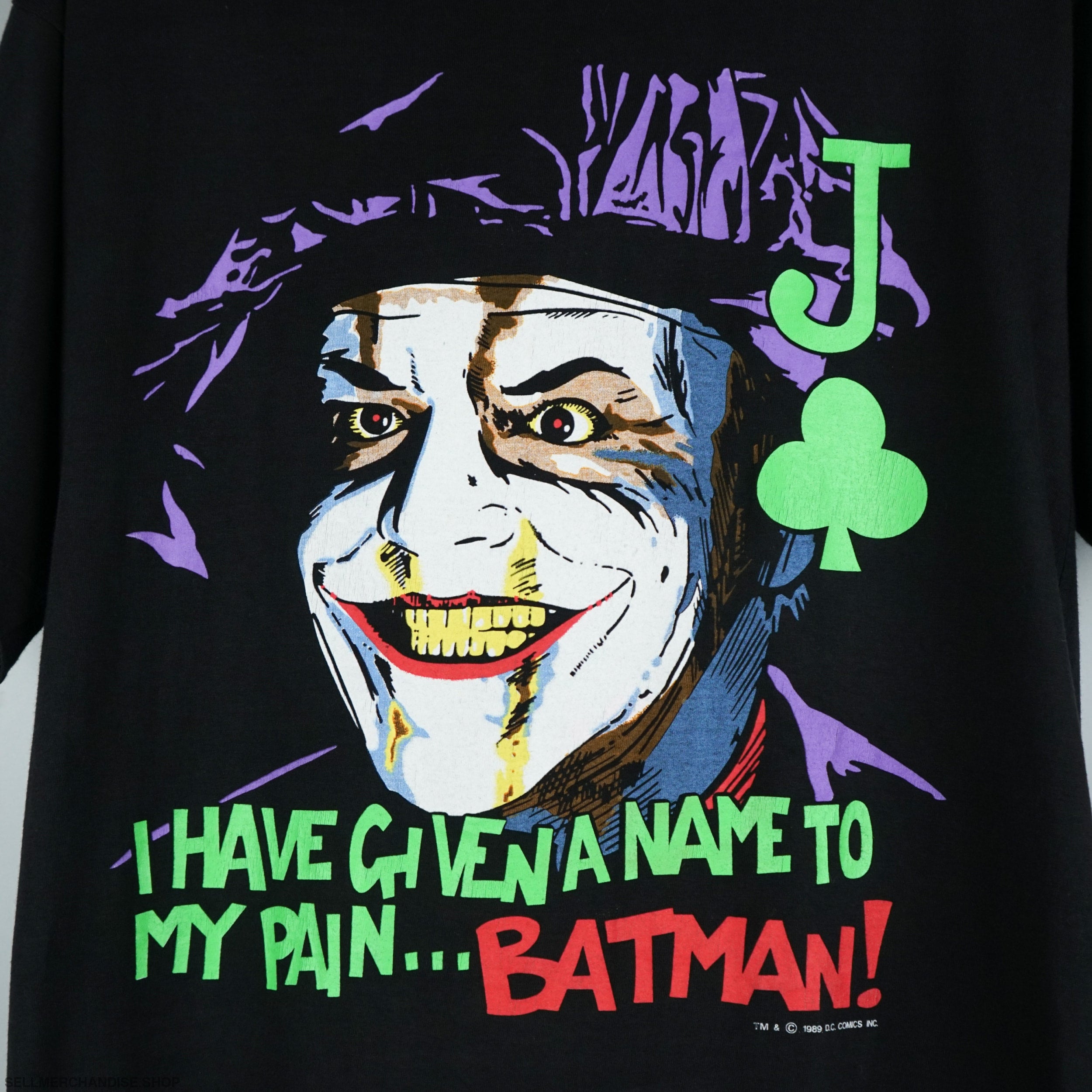 vintage 1989 Joker t shirt Jack Nicholson Movie tee | SellMerchandise