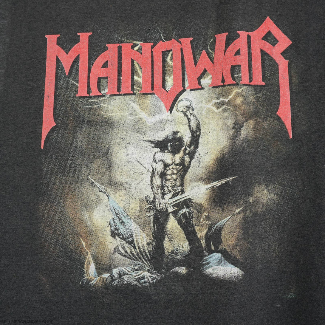 Vintage 1989 Manowar T-Shirt Kings Of Metal