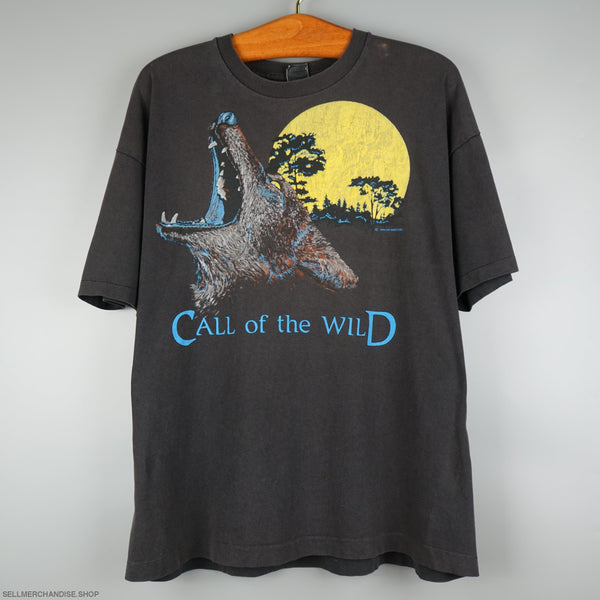 Vintage 1989 Wolf Animal t-shirt Call Of The Wild