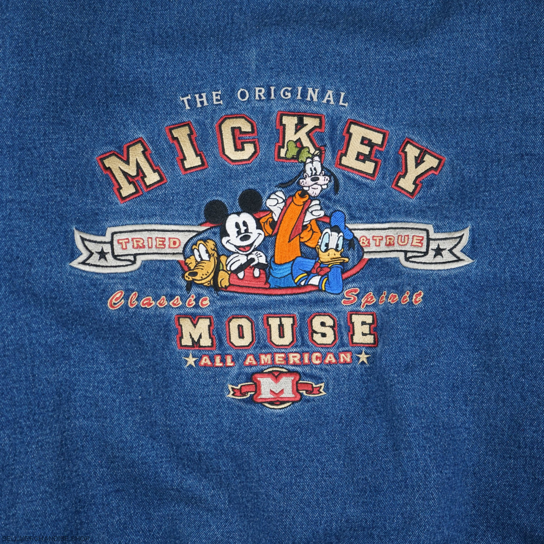 Vintage 1990 Disney Mickey Mouse Hodded Bomber