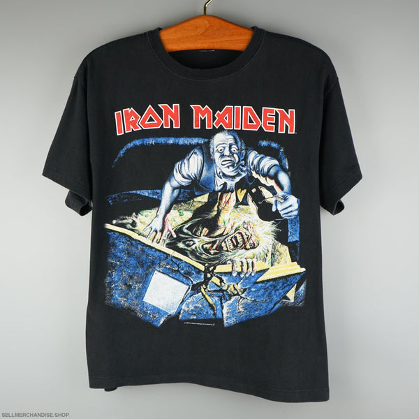 Vintage 1990 Iron Maiden T-Shirt Eddie In The Box