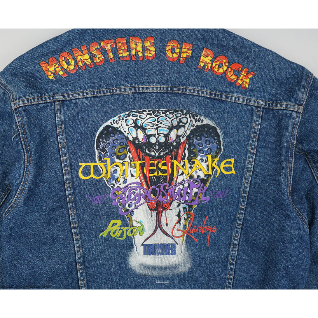 Vintage 1990 Monsters Of Rock Denim Jacket