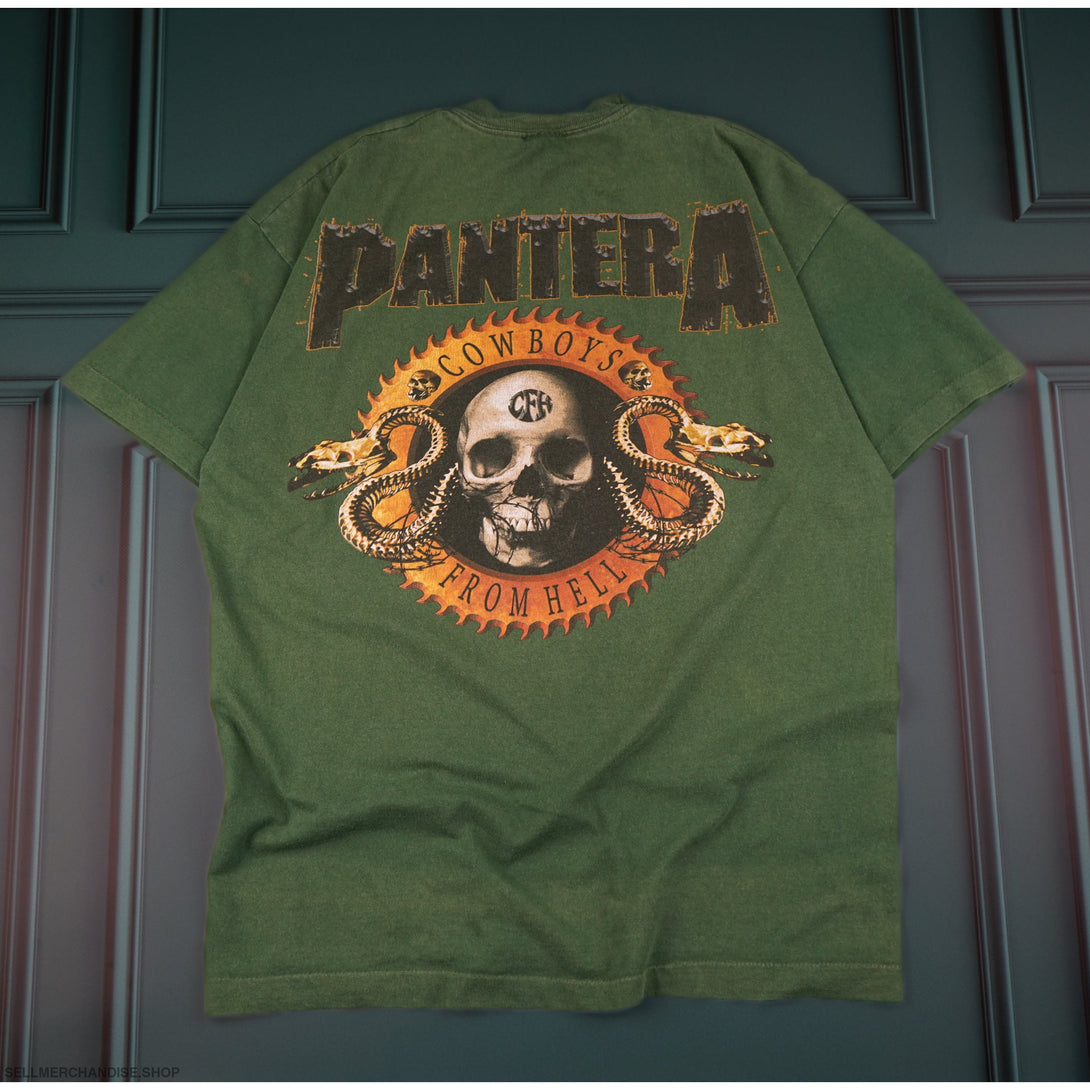 Vintage 1990 Pantera T-Shirt Cowboys From Hell