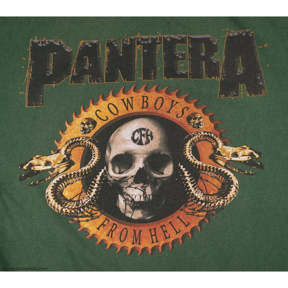 Vintage 1990 Pantera T-Shirt Cowboys From Hell