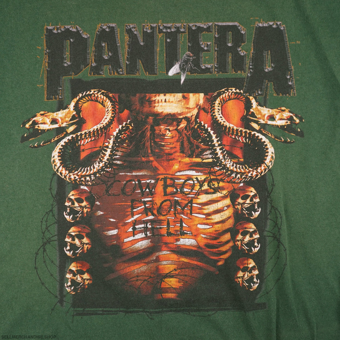 Vintage 1990 Pantera T-Shirt Cowboys From Hell