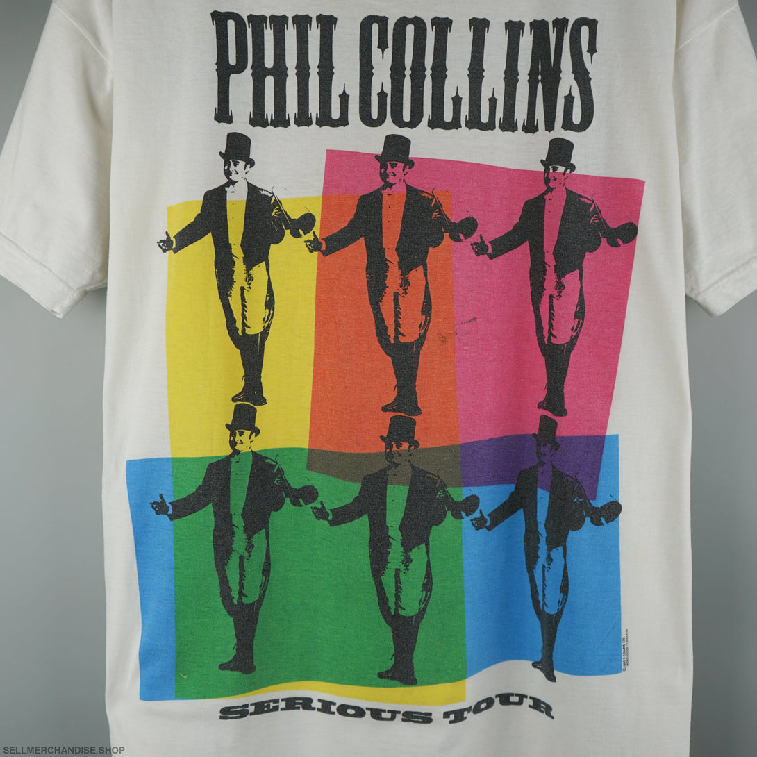 Vintage 1990 Phil Collins Serious Tour T-Shirt