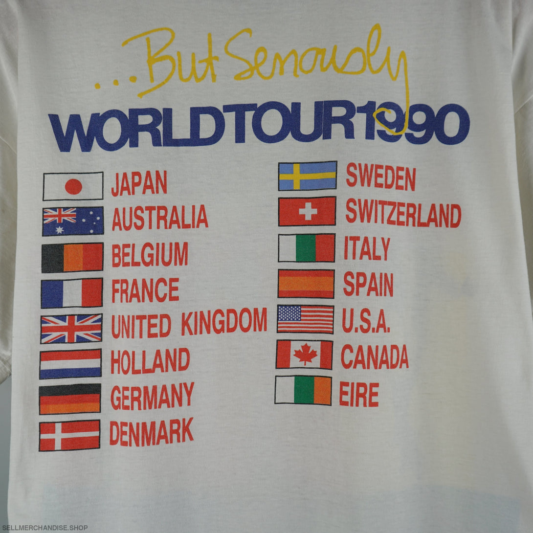 Vintage 1990 Phil Collins Serious Tour T-Shirt