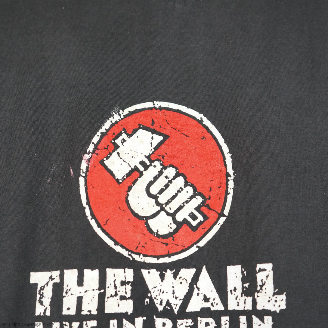 Vintage 1990 Pink Floyd The Wall Concert t-shirt Live in Berlin