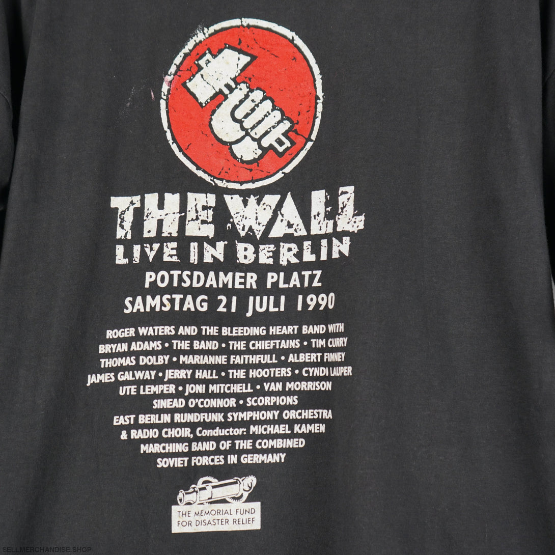 Vintage 1990 Pink Floyd The Wall Concert t-shirt Live in Berlin