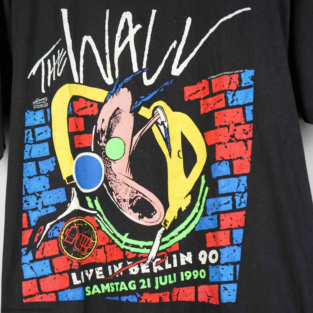 Vintage 1990 Pink Floyd The Wall Concert t-shirt Live in Berlin