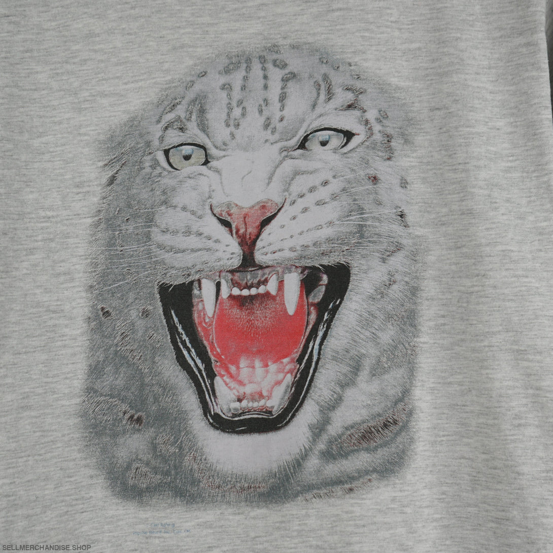 Vintage 1990s Animal White Tiger t-shirt