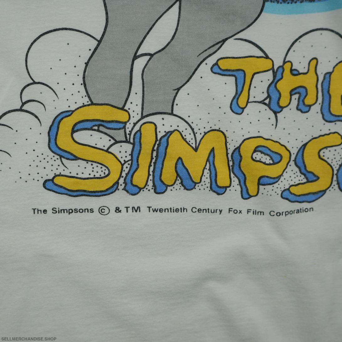 Vintage 1990s Bart Simpson Riding A Horse T-Shirt