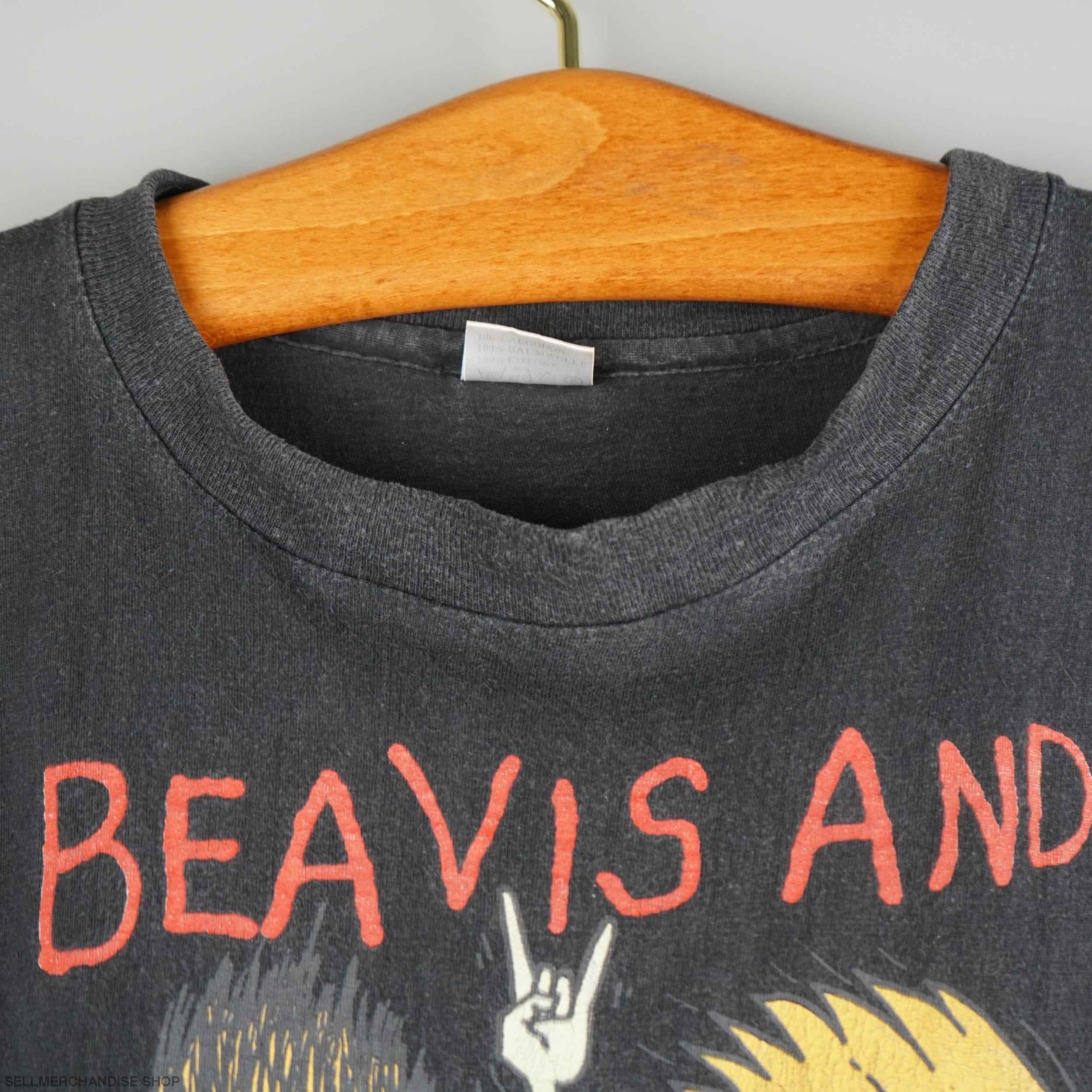 【90s】MTB BEAVIS AND BUTT-HEAD T-SHIRT Beavis And Butthead Punk Big Logo Shirts Mtv Network … - Gem