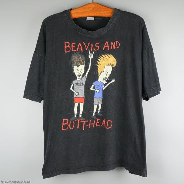 Vintage 1990s Beavis And ButtHead t-shirt boxy fit Large