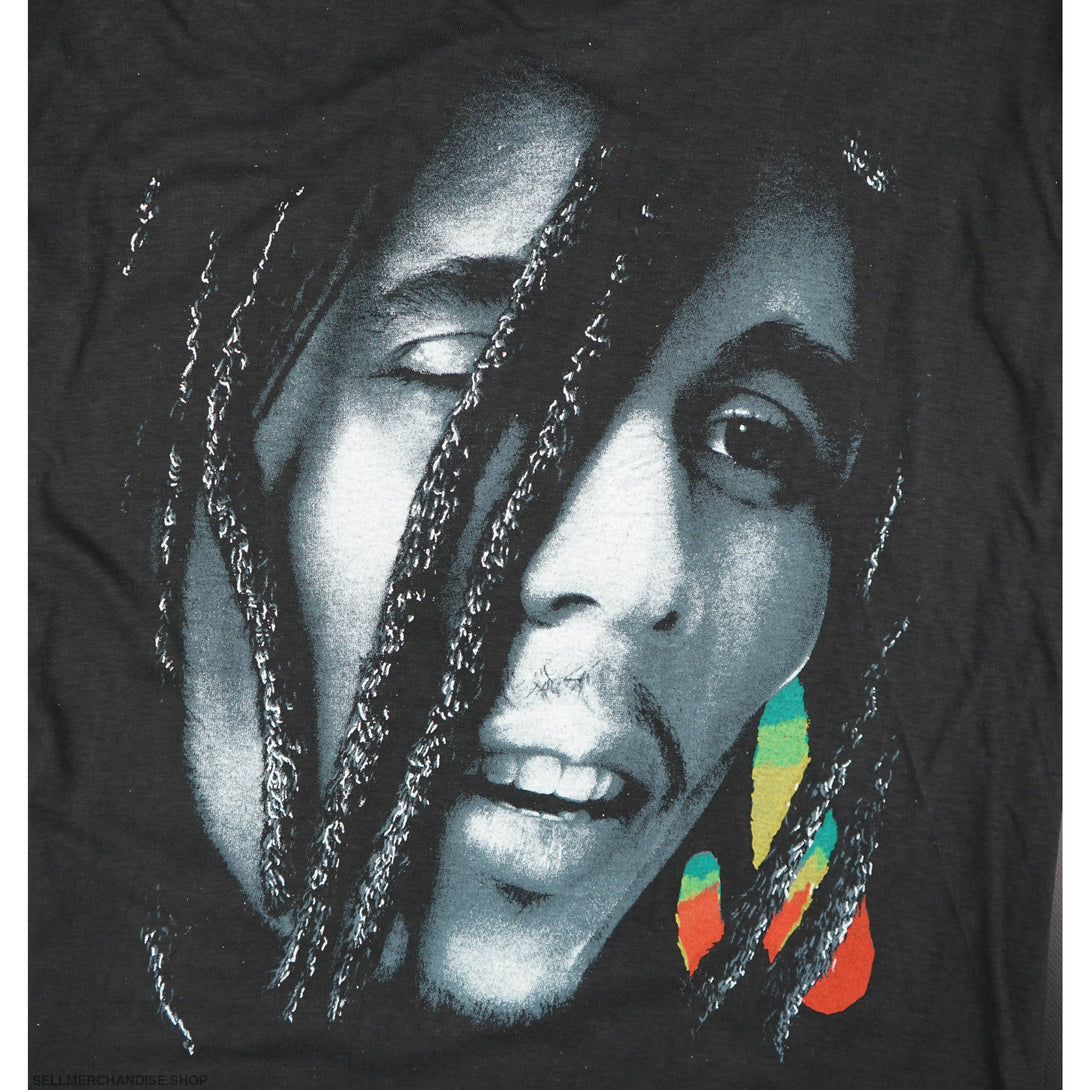 Vintage 1990s Bob Marley All Over Print T-Shirt by Empire