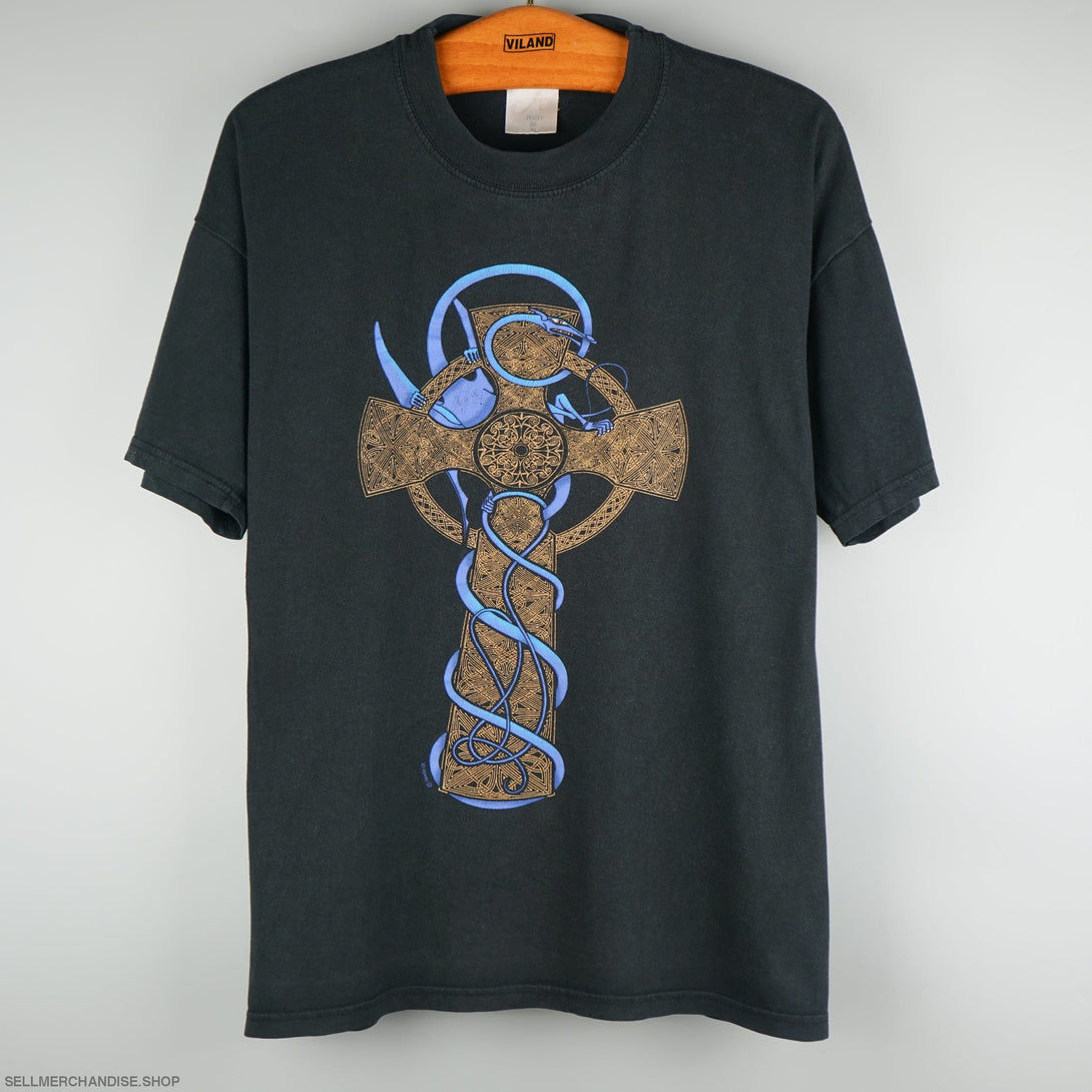 Vintage 1990s Celtic Cross Nirvana Hewlin UK T-Shirt