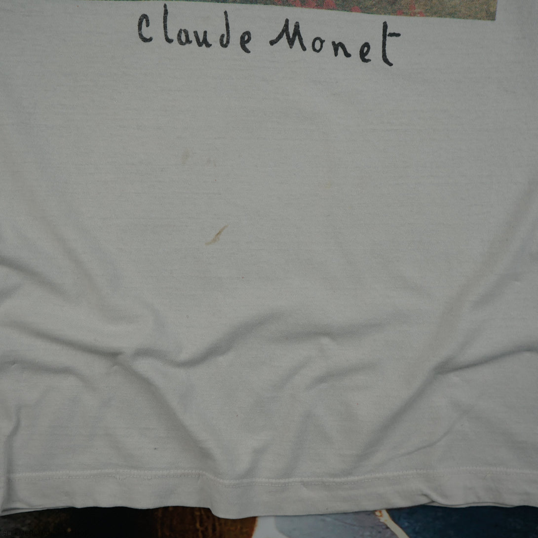 Vintage 1990s Claude Monet Les Coquelicots Art T-Shirt