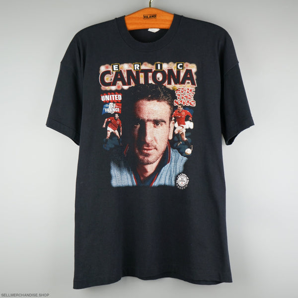 Vintage 1990s Eric Cantona t-shirt Single Stitch