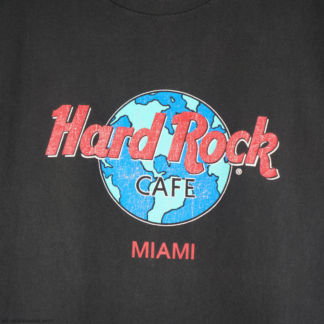 Vintage 1990s Hard Rock Cafe Miami T-Shirt