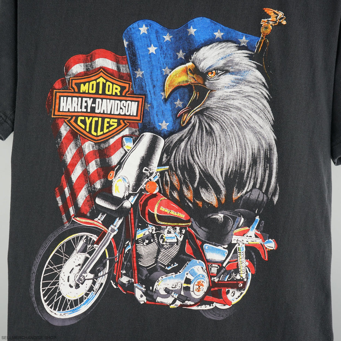 Vintage 1990s Harley Davidson Eagle T-Shirt