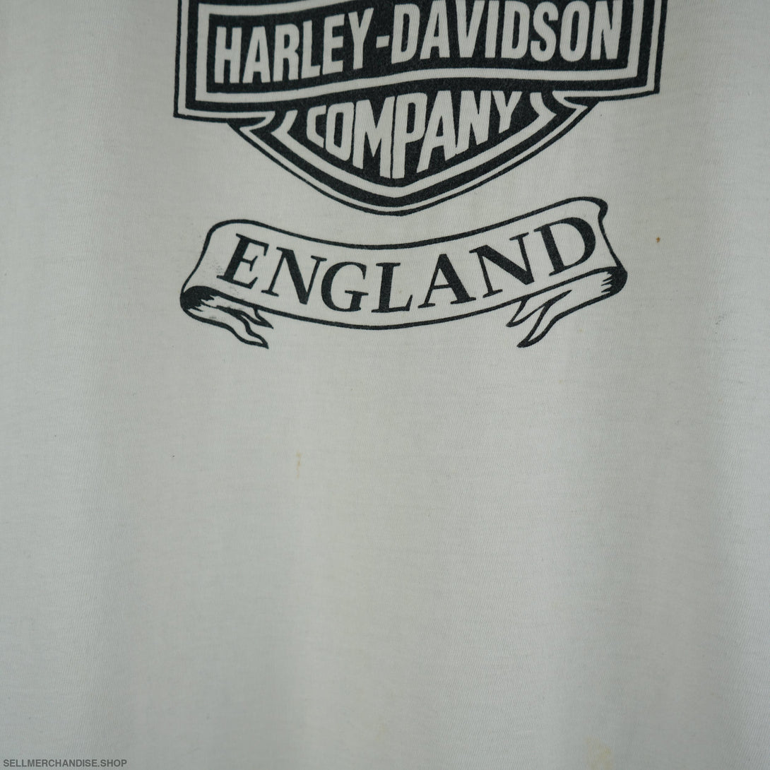 Vintage 1990s Harley Davidson England Single Stitch T-Shirt