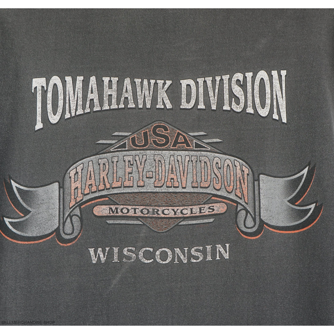 Vintage 1990s Harley Davidson Tomahawk T-Shirt