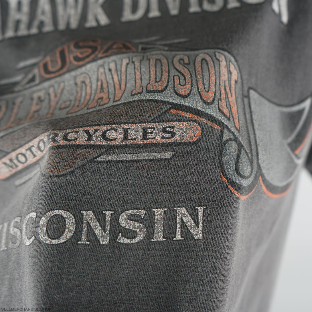 Vintage 1990s Harley Davidson Tomahawk T-Shirt