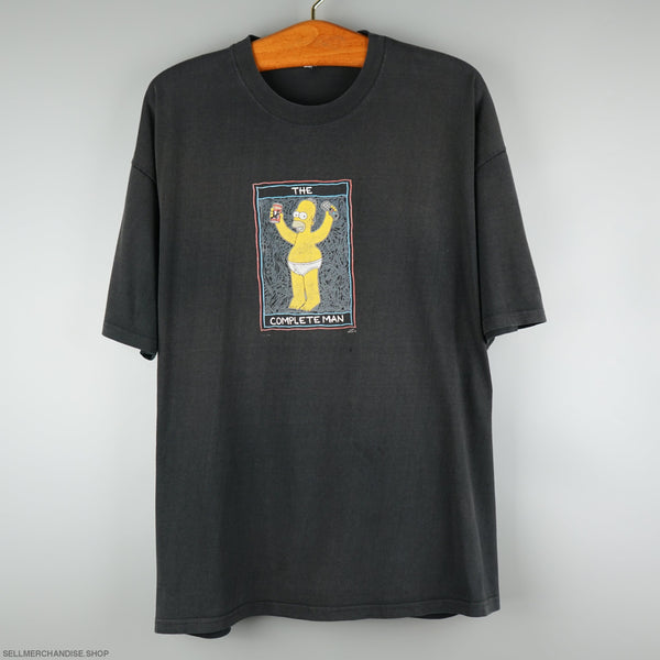 Vintage 1990s Homer Simpson Complete Man T-Shirt XXL