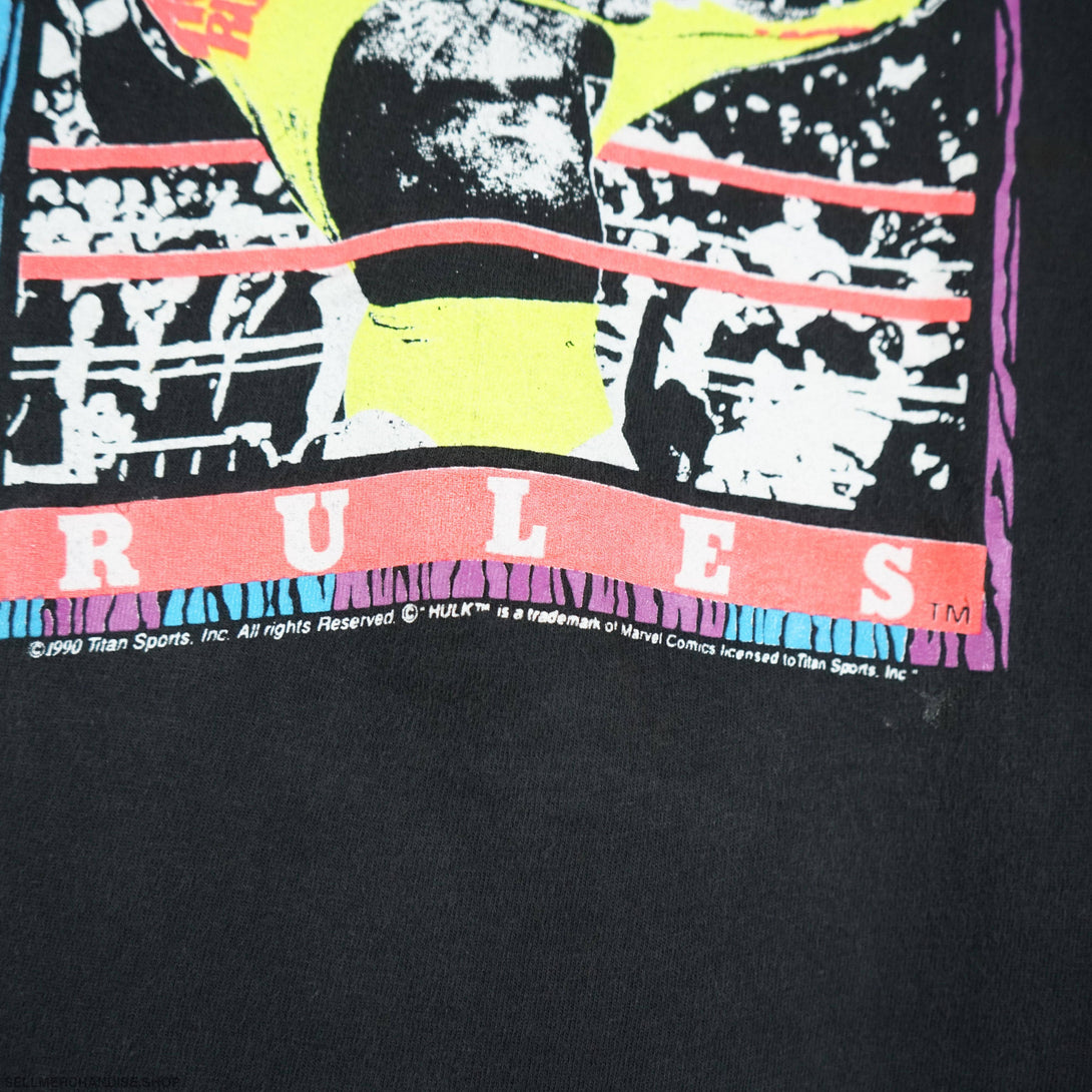 1990s Hulk Hogan WWF t shirt Single Stitch