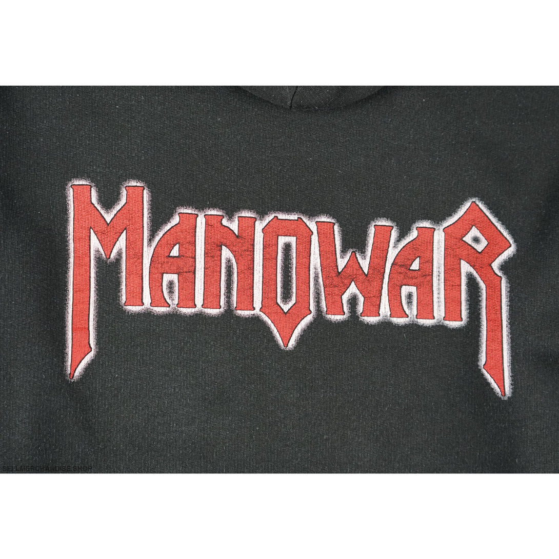 Vintage 1990s Manowar Hoodie Hail to England