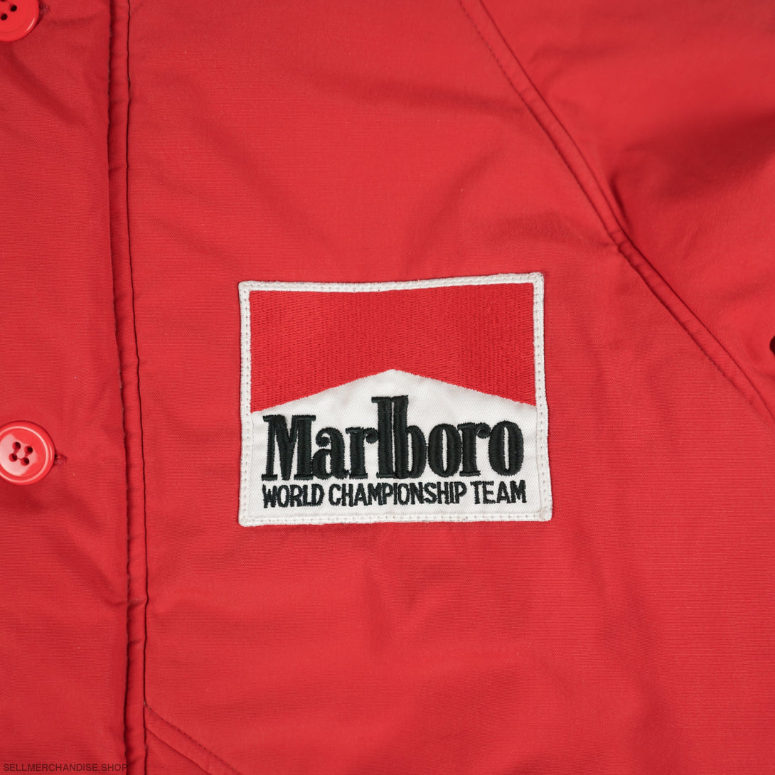 Vintage 1990s Marlboro Racing Down Jacket