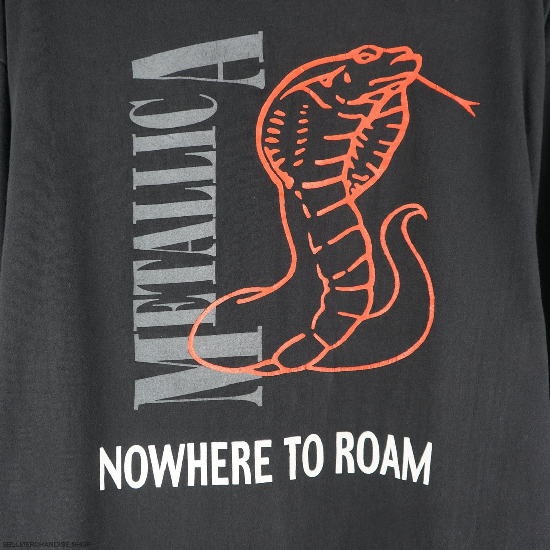 Vintage 1990s Metallica NoWhere To Roam T-Shirt