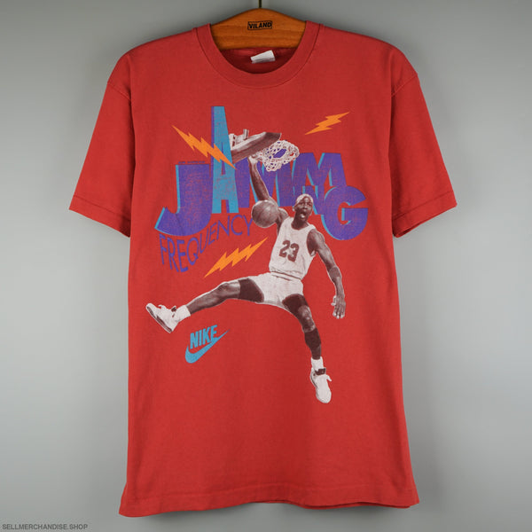 90s Nike Michael Jordan Frequency Jamming Blue Vintage T-shirt -  Canada