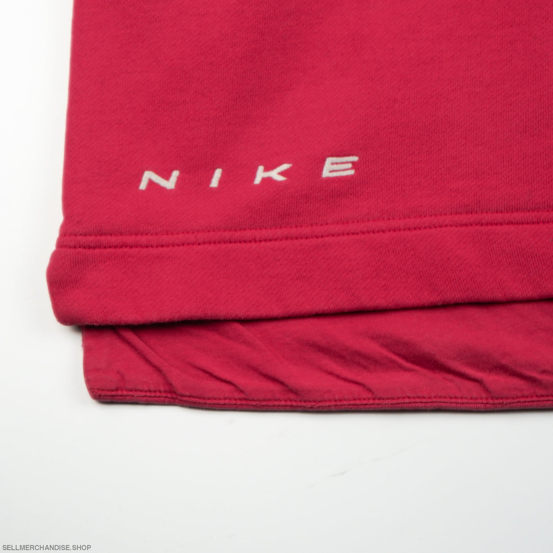 Vintage 1990s Nike Center Logo Sweatshirtd Distressed
