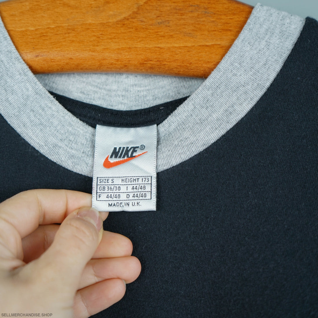vintage - Vintage 1990s Nike Swoosh t-shirt Made in UK