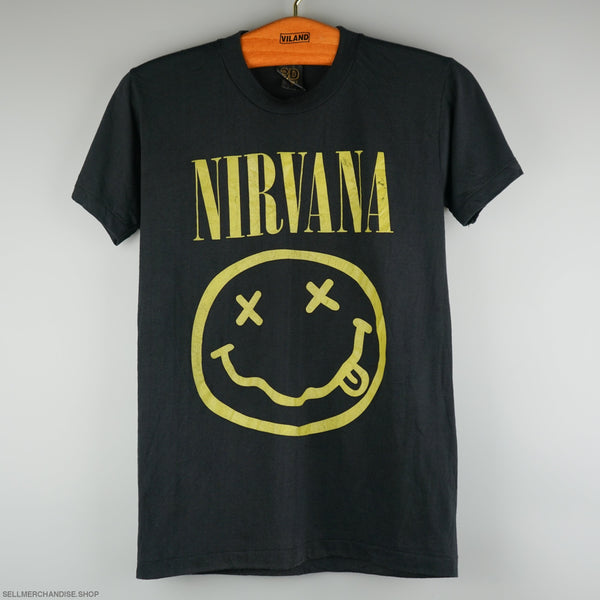 Vintage 1990s Nirvana Smiley t-shirt Single Stitch