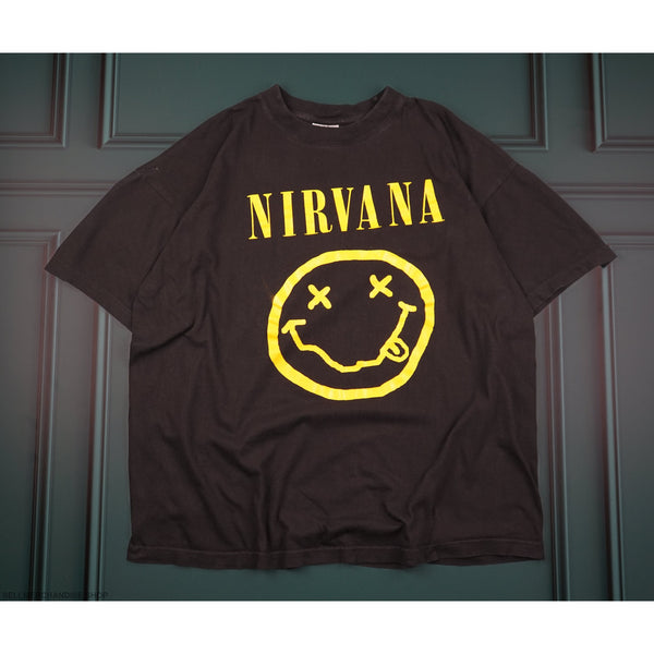 Vintage 1990s Nirvana Smiley T-Shirt